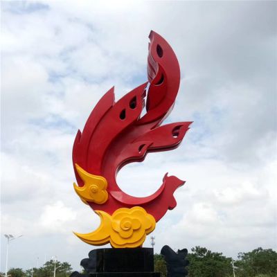 戶(hù)外廣場(chǎng)大型不銹鋼抽象園林景觀(guān)擺件