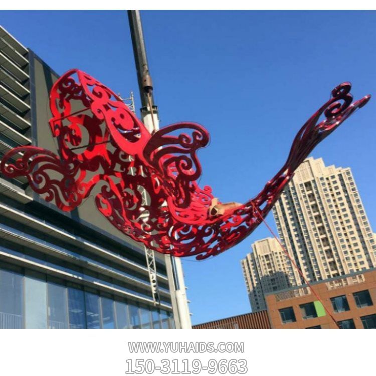 廣場(chǎng)園林不銹鋼鏤空戶(hù)外抽象景觀(guān)擺件雕塑