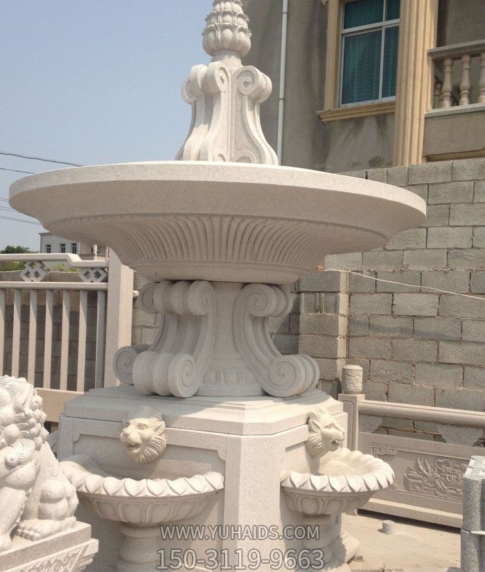 法院戶(hù)外景觀(guān)漢白玉噴泉石雕雕塑