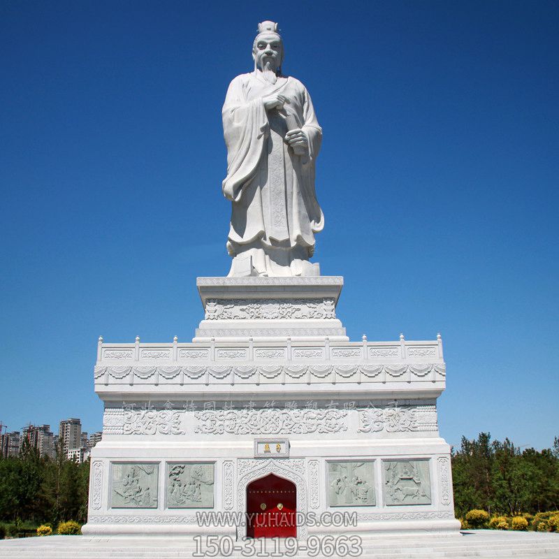 景區大型歷史名人古代著(zhù)名思想家教育家大理石孟子石雕像雕塑