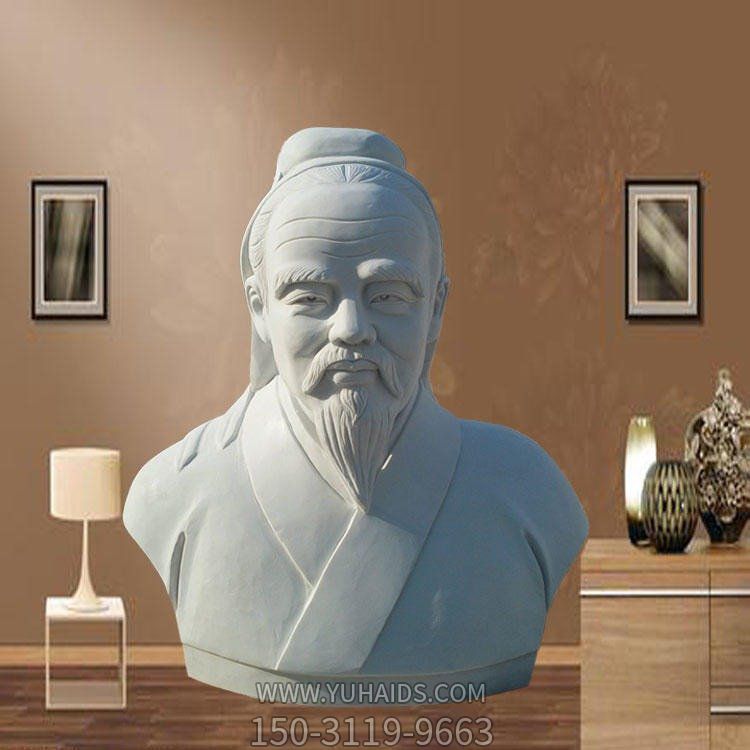 古代名人胸像大理石石雕戶(hù)外園林景觀(guān)擺件雕塑