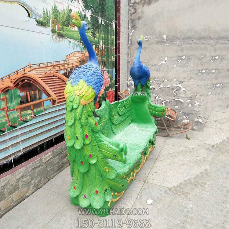 玻璃鋼彩繪兒童樂(lè )園擺放休息座椅雕塑