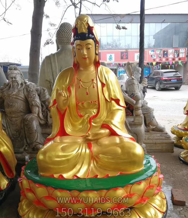 宗教廟宇玻璃鋼菩薩觀(guān)音雕像雕塑