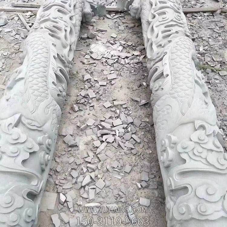 廣場(chǎng)大型擺件石雕園林景觀(guān)龍柱雕塑