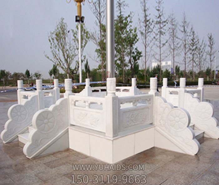 幼兒園景觀(guān)漢白玉升旗臺石雕雕塑