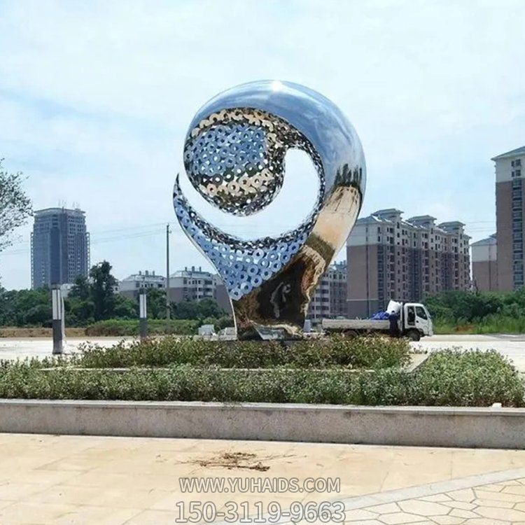 不銹鋼創(chuàng  )意鏤空藝術(shù)造型廣場(chǎng)戶(hù)外大型景觀(guān)雕塑