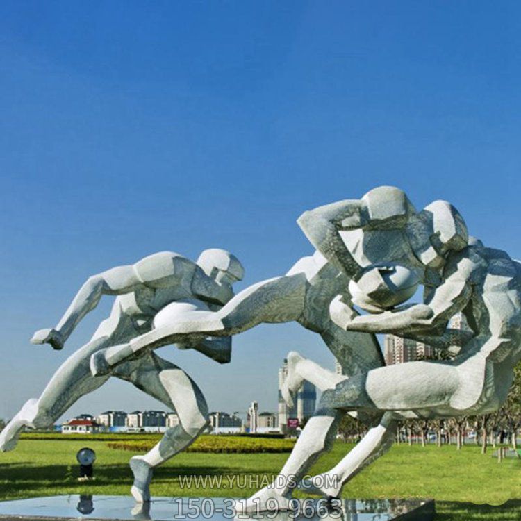 校園廣場(chǎng)不銹鋼仿銅戶(hù)外運動(dòng)的抽象人物景觀(guān)雕塑