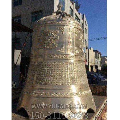 銅雕戶(hù)外園林景觀(guān)大型銅鐘雕塑