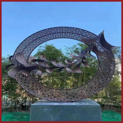 不銹鋼鏤空創(chuàng  )意雕塑  戶(hù)外園林藝術(shù)工藝品雕塑擺件