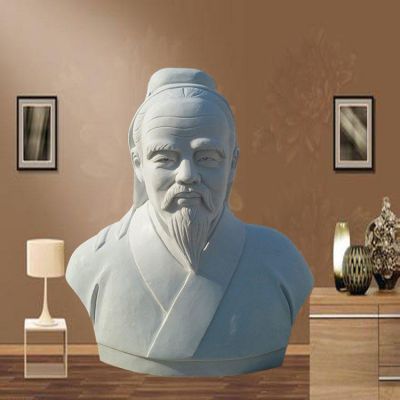 古代名人胸像大理石石雕戶(hù)外園林景觀(guān)擺件