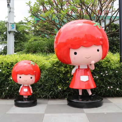 玻璃鋼卡通人偶，可愛(ài)的小女生形象
