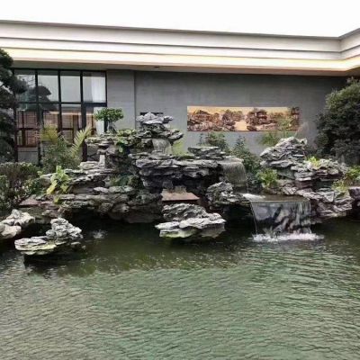 庭院園林室外造景假山流水水景觀(guān)石