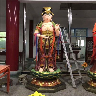 景區大型戶(hù)外景觀(guān)玻璃鋼三圣雕塑