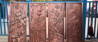 銅雕壁畫(huà)創(chuàng  )意雕塑