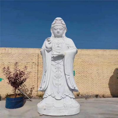 大理石石雕景區寺廟滴水觀(guān)音雕塑