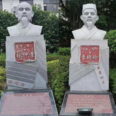 校園大理石胸像古代名醫景觀(guān)人物雕塑