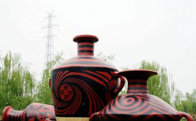 不銹鋼噴漆烤漆創(chuàng  )意戶(hù)外景觀(guān)花盆雕塑