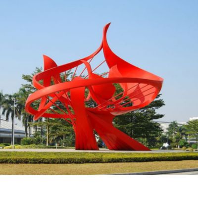 公園廣場(chǎng)抽象不銹鋼藝術(shù)景觀(guān)標志