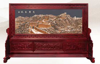 萬(wàn)里長(cháng)城浮雕屏風(fēng)