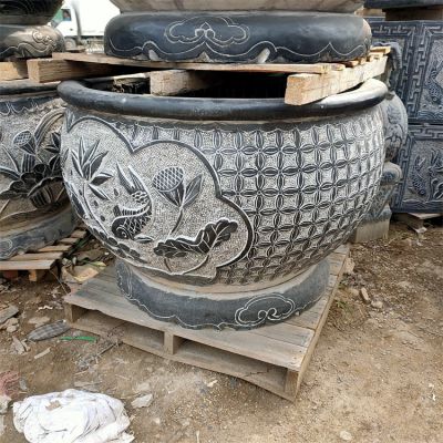 鯉魚(yú)荷花花盆水缸