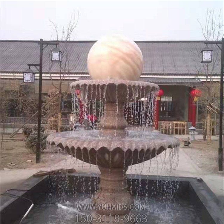 園林流水擺件風(fēng)水球噴泉雕塑