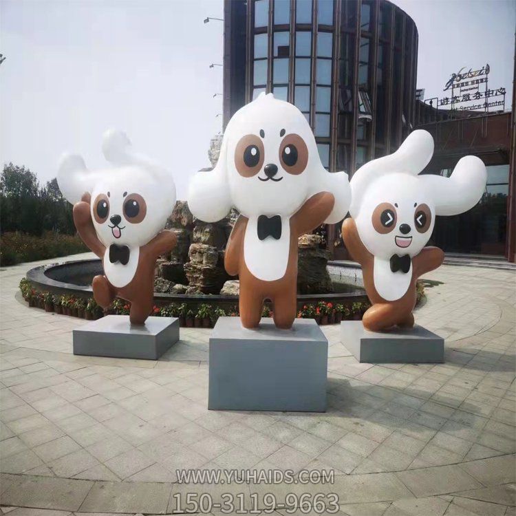 玻璃鋼戶(hù)外卡通公仔雕塑