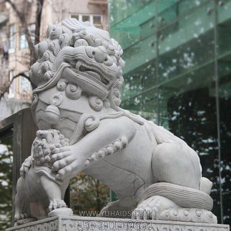 石雕動(dòng)物雕塑  戶(hù)外別墅大理石園林大型擺件