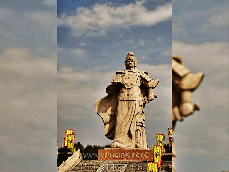 戶(hù)外廣場(chǎng)兵仙大理石石雕韓信雕塑