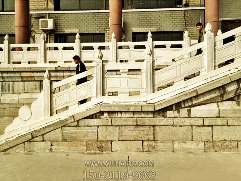 城市建筑醫院門(mén)前大理石欄桿雕塑