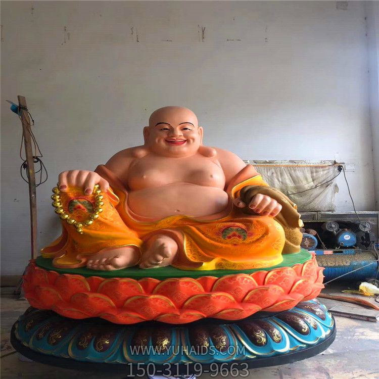 玻璃鋼大型仿真人物景觀(guān)彌勒佛雕塑