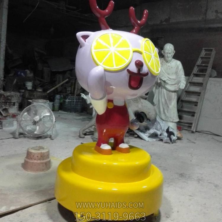 玻璃鋼卡通商場(chǎng)超市創(chuàng  )意美陳擺件雕塑