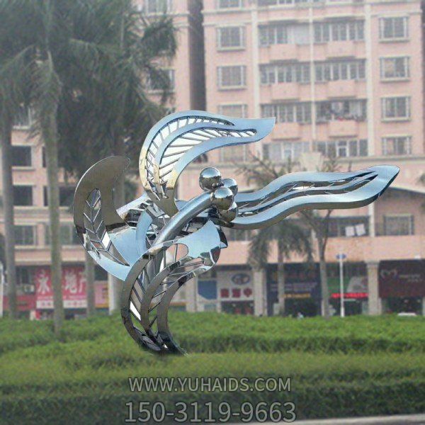 廣場(chǎng)大型不銹鋼抽象創(chuàng  )意景觀(guān)擺件雕塑