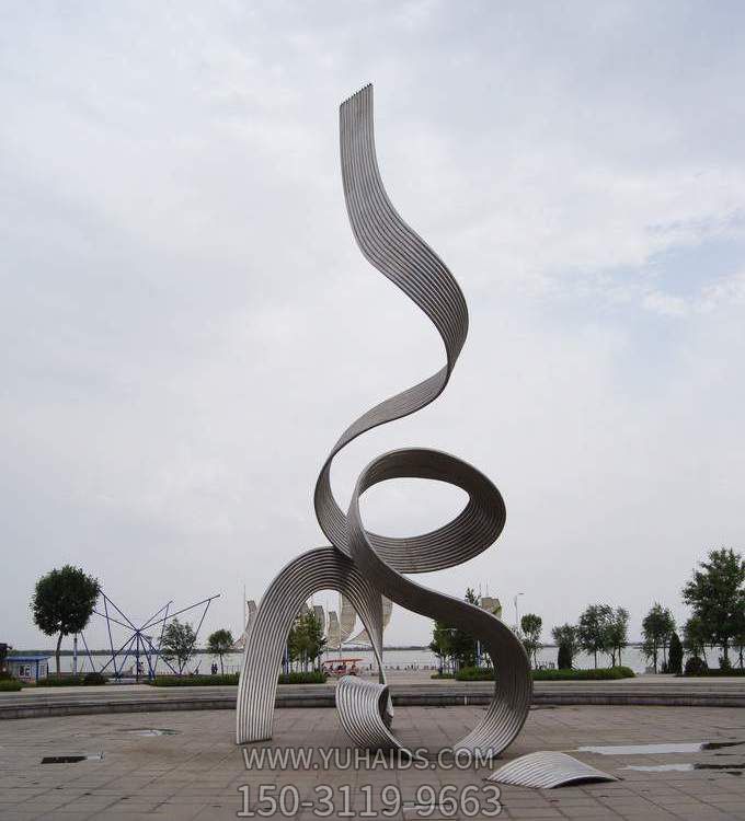園林廣場(chǎng)不銹鋼抽象創(chuàng  )意景觀(guān)擺件雕塑