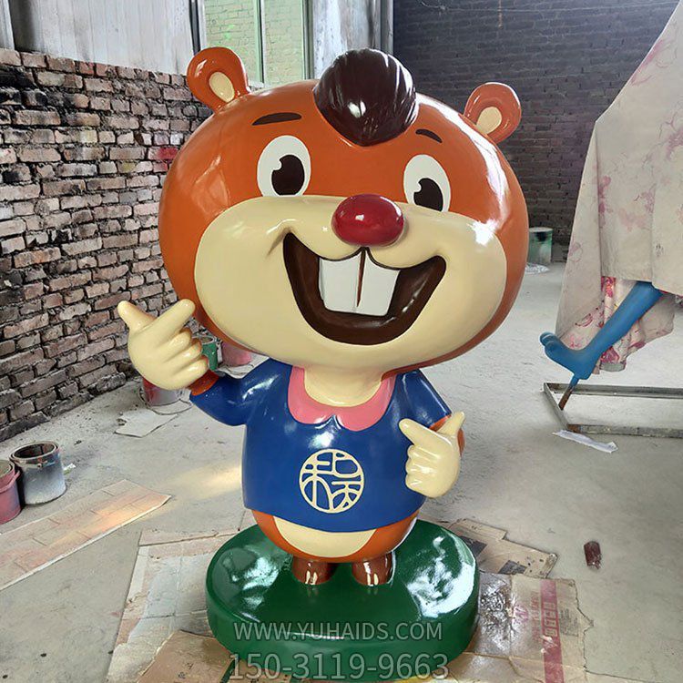玻璃鋼卡通戶(hù)外園林景觀(guān)動(dòng)物擺件雕塑