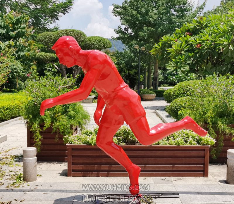 戶(hù)外抽象人物運動(dòng)員雕塑大型園林景觀(guān)校園體育館瑜伽館裝飾擺件_792