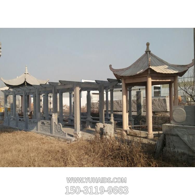園林戶(hù)外大理石石雕長(cháng)廊雕塑