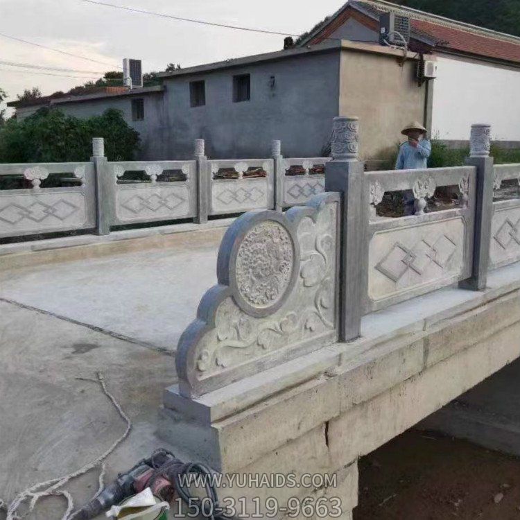 戶(hù)外河道農場(chǎng)景觀(guān)大理石石雕護欄雕塑