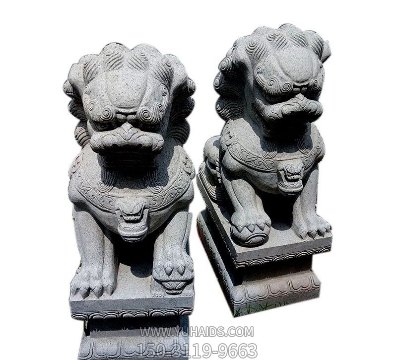 公園景區大型仿真動(dòng)物青石石雕獅子雕塑