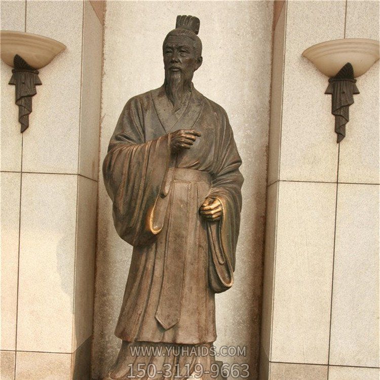 銅雕戶(hù)外城市街道古代人物景觀(guān)擺件雕塑