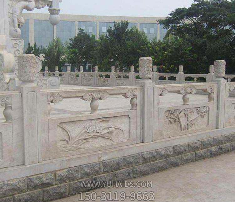 廣場(chǎng)景觀(guān)圍護欄大理石雕塑