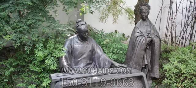 管道升與趙孟頫雕塑-元代著(zhù)名的女書(shū)法家管道升與趙孟頫夫婦雕像