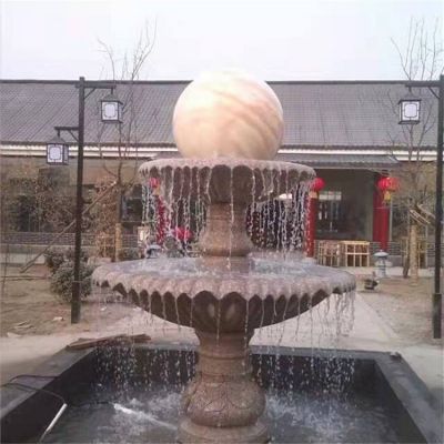 園林流水擺件風(fēng)水球噴泉雕塑