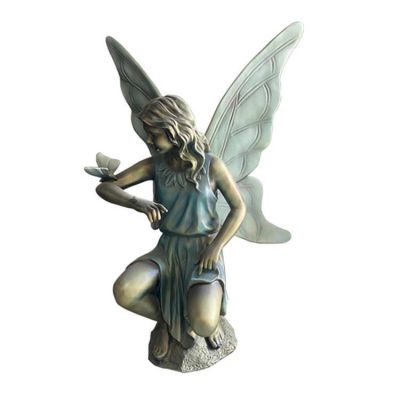 小區景點(diǎn)裝飾擺放玻璃鋼彩繪西方天使人物雕像