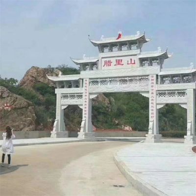 戶(hù)外園林景觀(guān)大理石石雕園林景觀(guān)大型牌坊