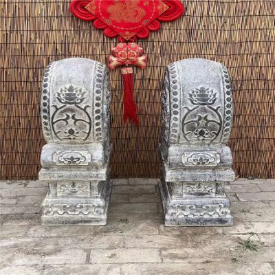 青石仿古抱鼓石，大理石古建大門(mén)門(mén)墩