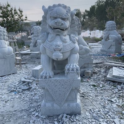 北方石獅子，傳統獅子大理石石雕