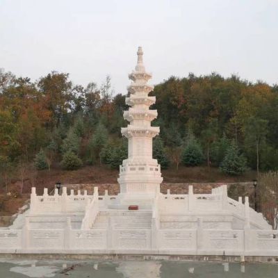 戶(hù)外景區石雕大型舍利塔