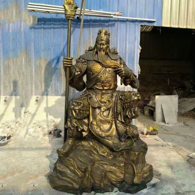不銹鋼銅雕景區大型景觀(guān)關(guān)公雕塑