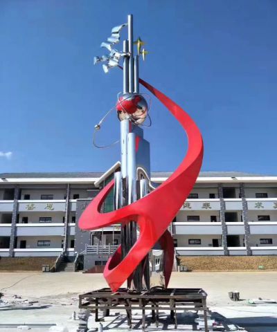 城市不銹鋼鏡面戶(hù)外希望雕塑