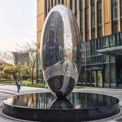 鏡面花紋 戶(hù)外不銹鋼景觀(guān)雕塑擺件